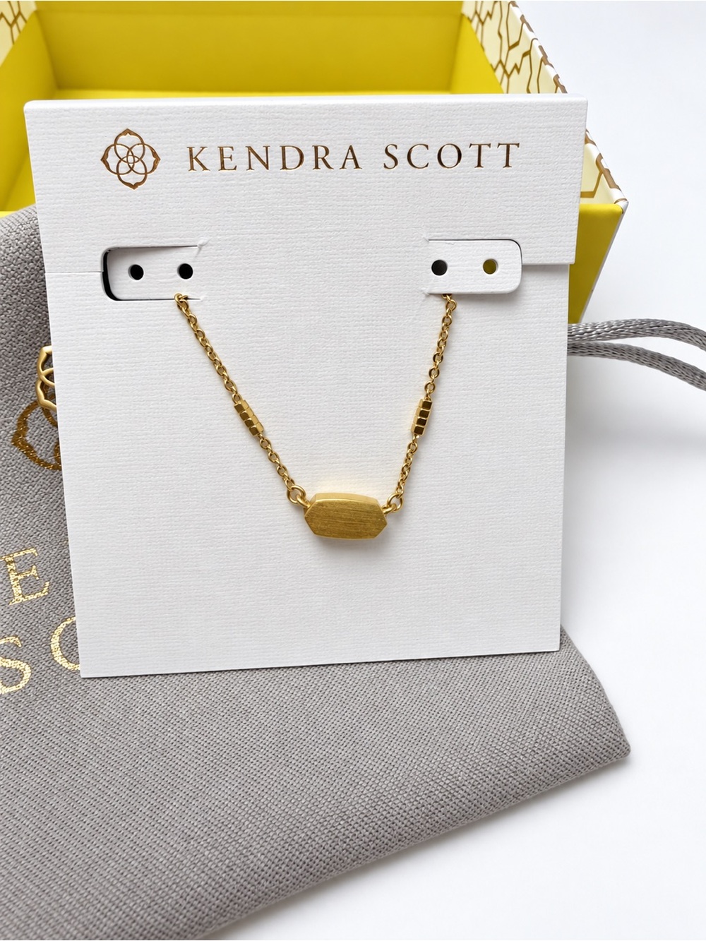 NWT Fern Gold Metal Pendant
Necklace with Gift Box